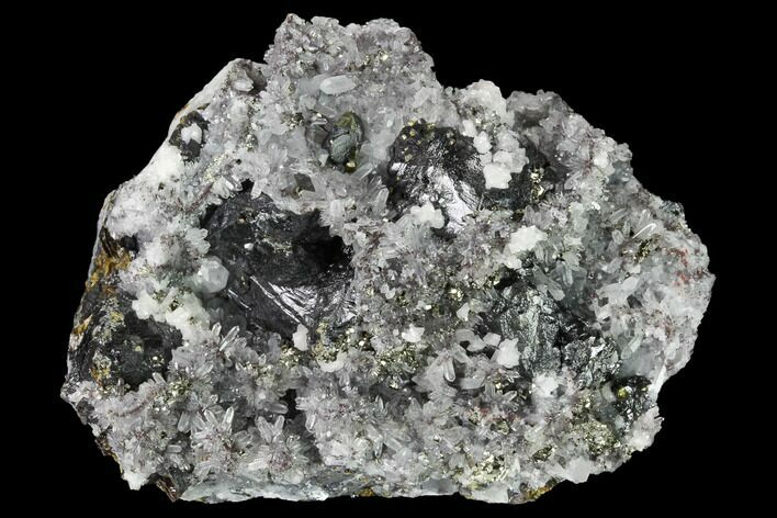 Quartz, Dolomite, Sphalerite, Chalcopyrite and Pyrite Association #170268